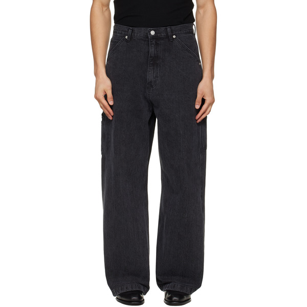  Tonywack Black Cord Twill Work Jeans 