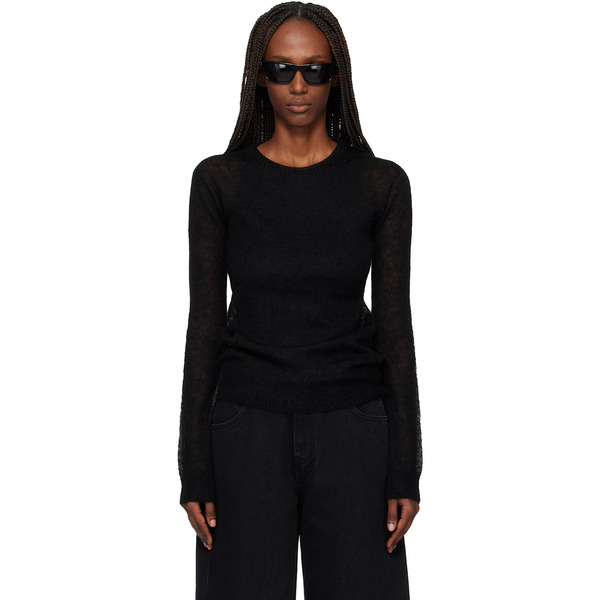  Tonywack Black Light Weight Mohair Sweater 