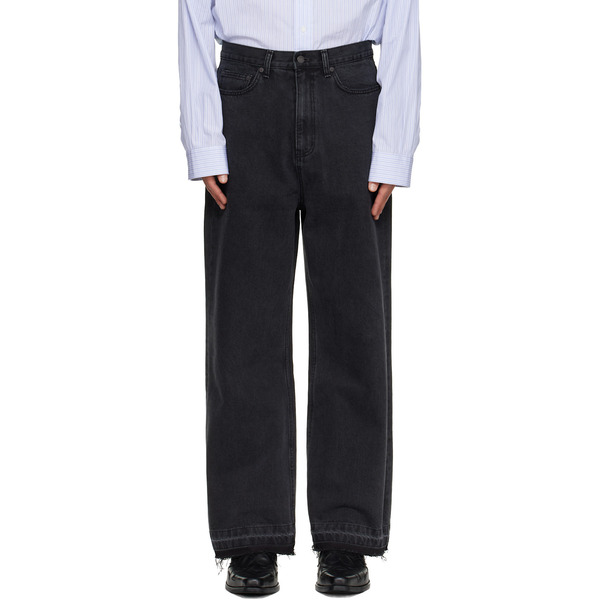  Tonywack Black Wide-leg Jeans 