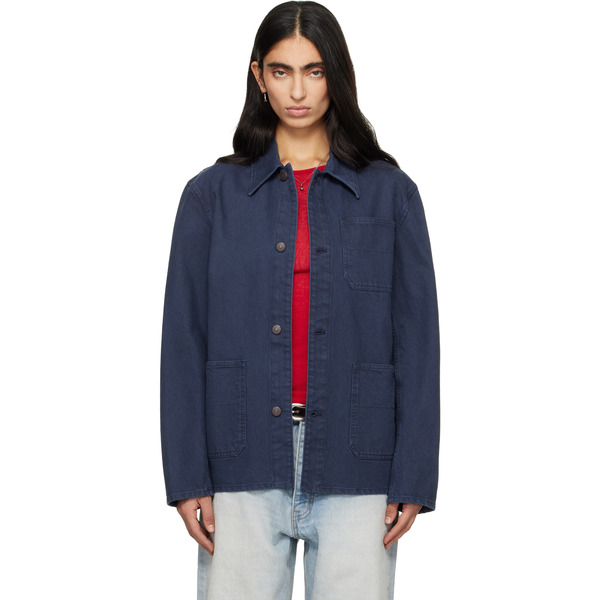  Tonywack Purple Garment Washed Cotton Utility Jacket 