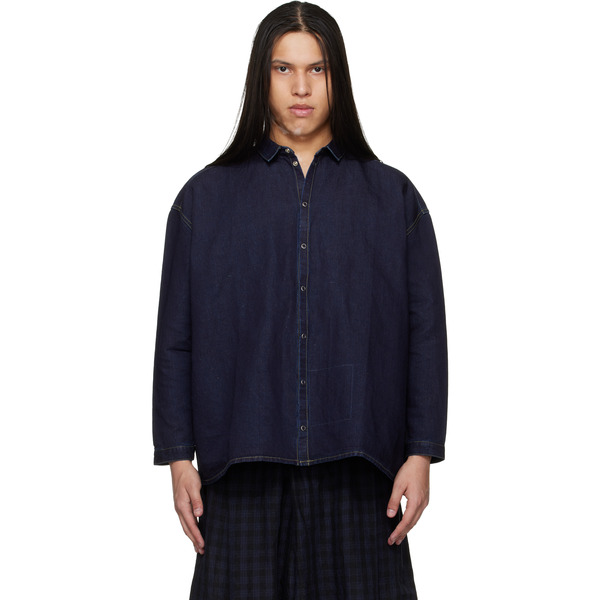  Toogood Indigo 'the Draughtsman' Denim Shirt 
