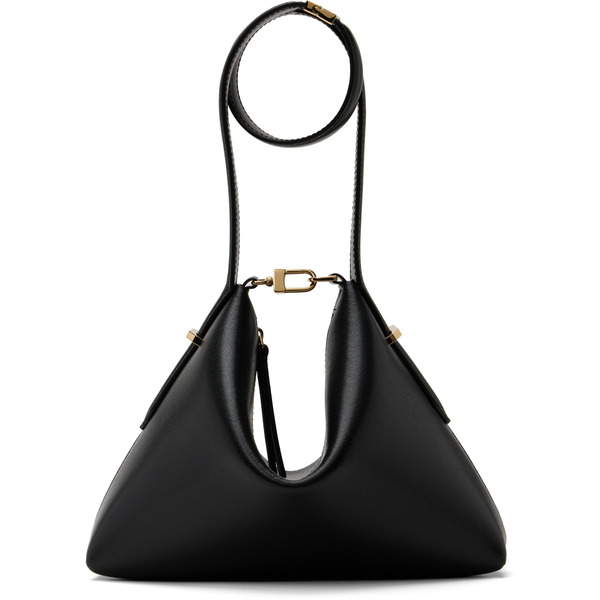  Toteme Black Bevel Leather Wristlet Clutch 