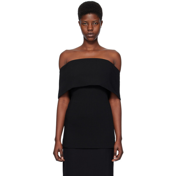  Toteme Black Off-the-shoulder Top 