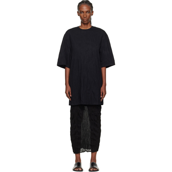  Toteme Black Relaxed Tee Minidress 