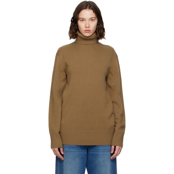  Toteme Brown Cashmere Turtleneck 