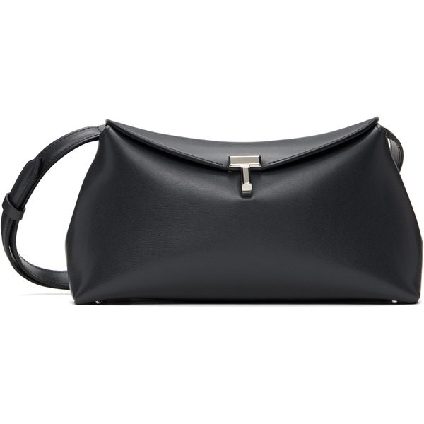  Toteme Gray T-lock Leather Clutch 