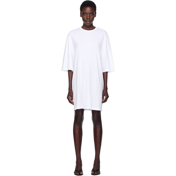  Toteme White Relaxed Tee Minidress 