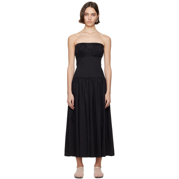  Tove Black Lauryn Midi Dress 