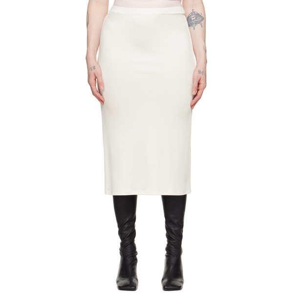 Tove White Flor Midi Skirt 