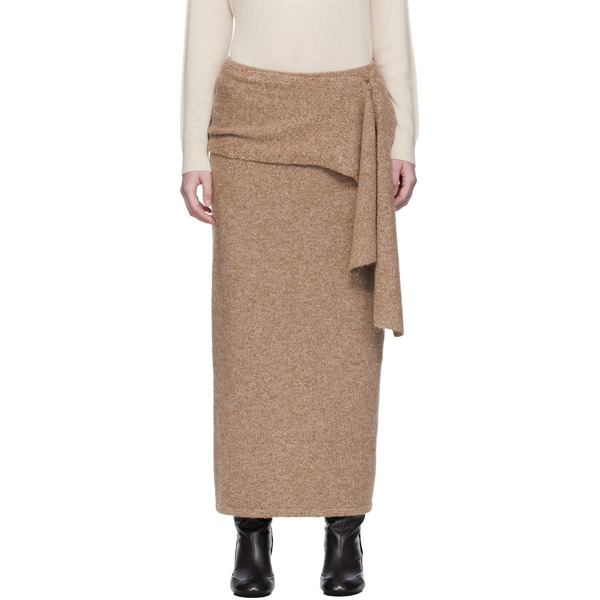  Umarmung Taupe Baby Alpaca Maxi Scarf & Skirt 