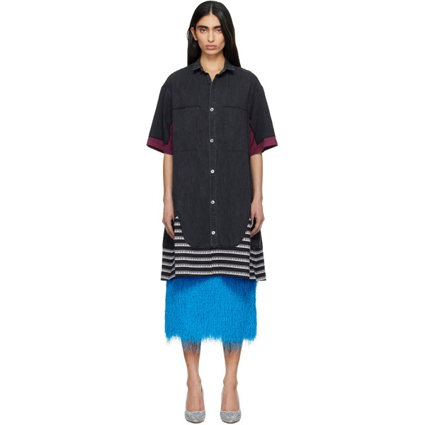  Undercover Black Up1f1402 Denim Shirt 
