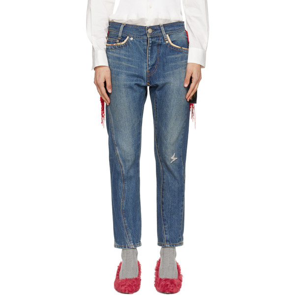  Undercover Blue Beaded Jeans 