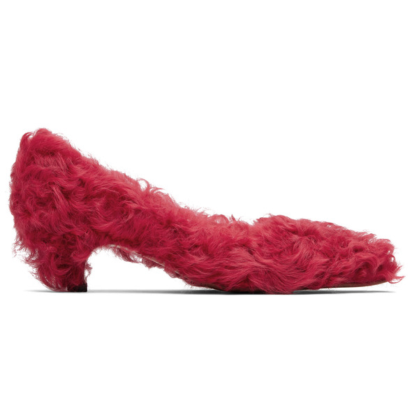  Undercover Red Furry Heels 