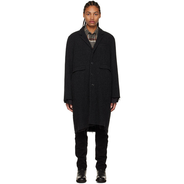  Undercoverism Gray Frayed Coat 