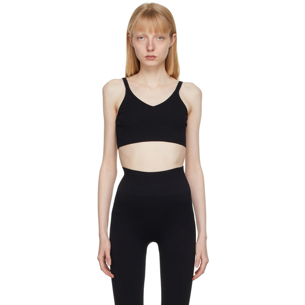  Vaara Black Technical Knit Crop Bra 