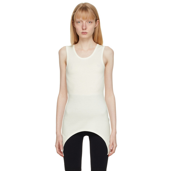 Vaara Off-white Simple Cut Away Sport Top 