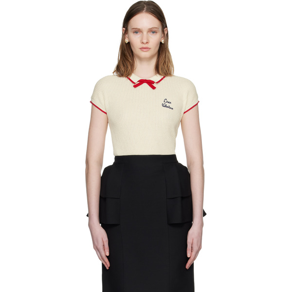  Valentino Beige 'chez Valentino' Polo 
