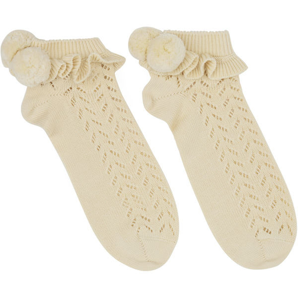  Valentino Beige Cotton Socks 