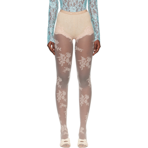  Valentino Beige & Pink Cashmere Shorts 