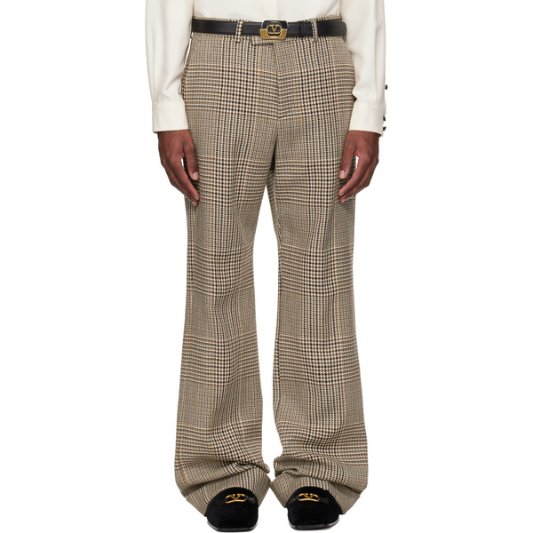  Valentino Beige Rolled Cuff Trousers 