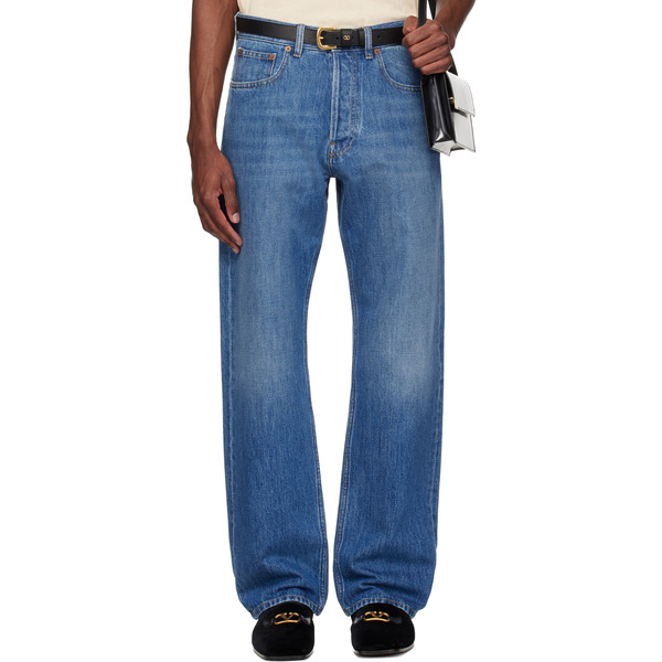  Valentino Blue 5 Pocket Jeans 