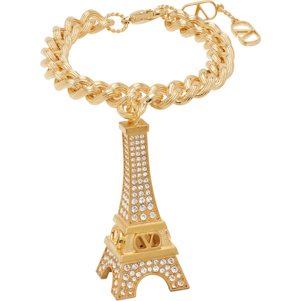  Valentino Garavani Eiffel Tower Charm Bracelet 