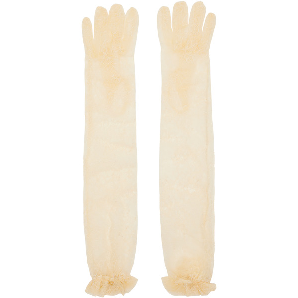  Valentino Garavani Off-white Lace Gloves 