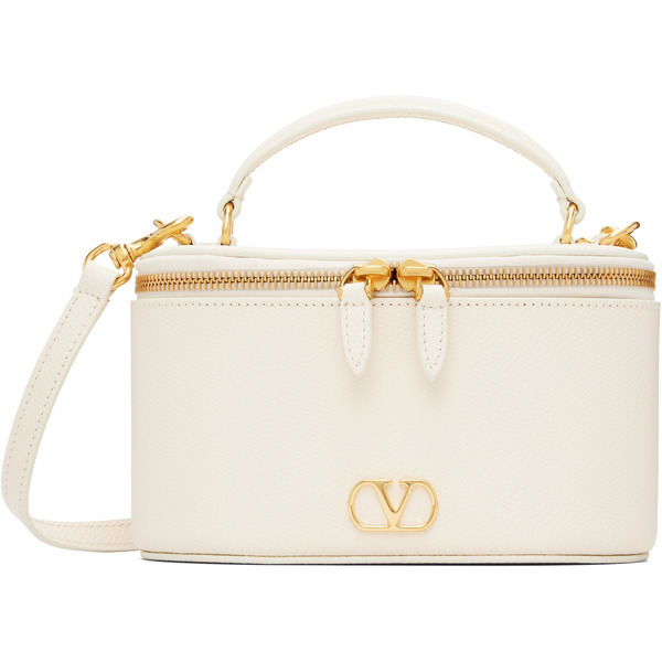 Valentino Garavani Off-white Vlogo Signature Mini Vanity Bag 