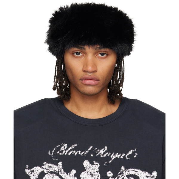  Vaquera Black Faux-fur Headband 