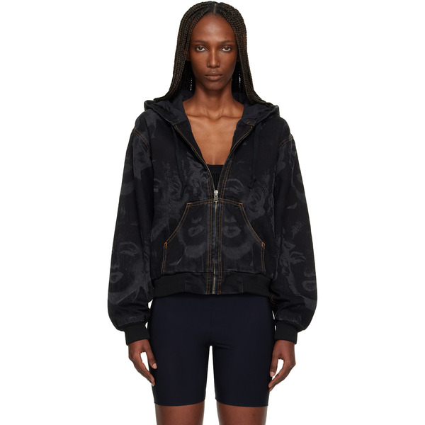  Vaquera Black Marilyn Workwear Denim Jacket 