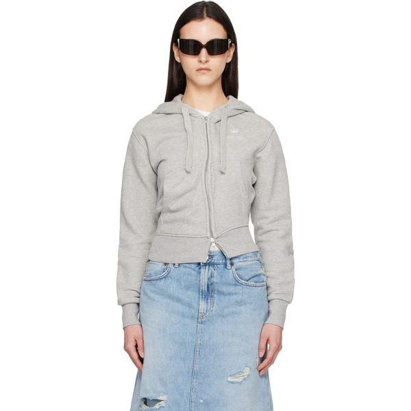 Vaquera Gray Twisted Hoodie 