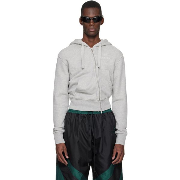  Vaquera Gray Twisted Hoodie 