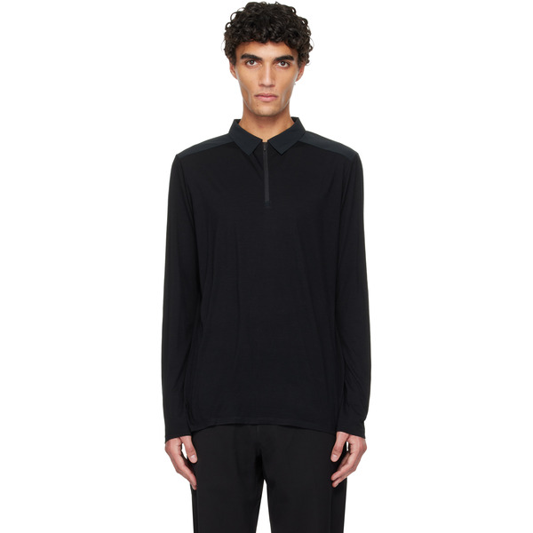 Veilance Black Frame Ls Polo 