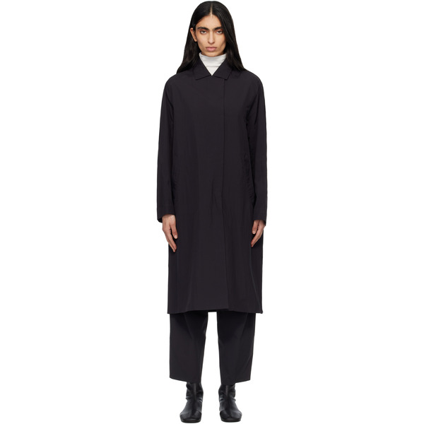  Veilance Black Nitra Sl Trench Coat 