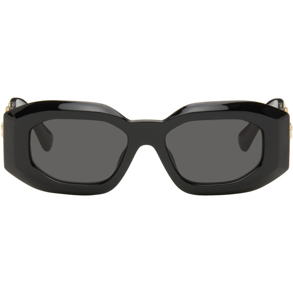  Versace Black Maxi Medusa Biggie Sunglasses 