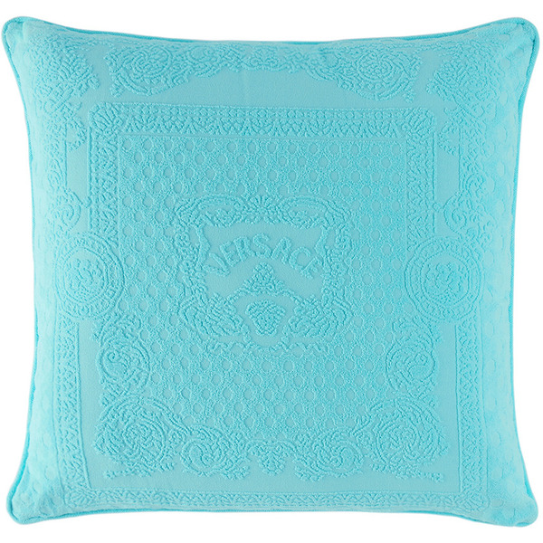  Versace Blue Seashell Baroque Double-faced Pillow 
