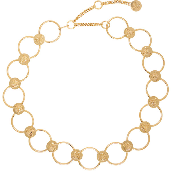  Versace Gold 'la Medusa' 5 Cm Chain Belt 