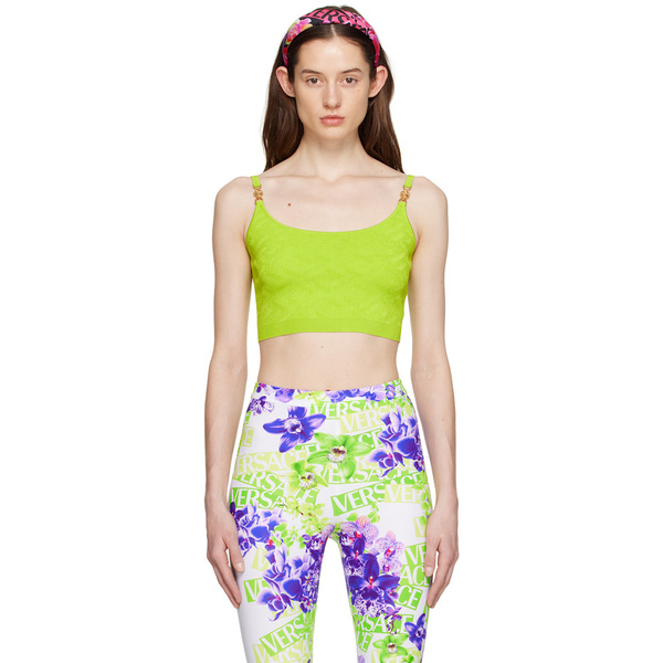  Versace Green Medusa Camisole 