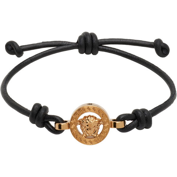  Versace Medusa '95 Leather Bracelet 