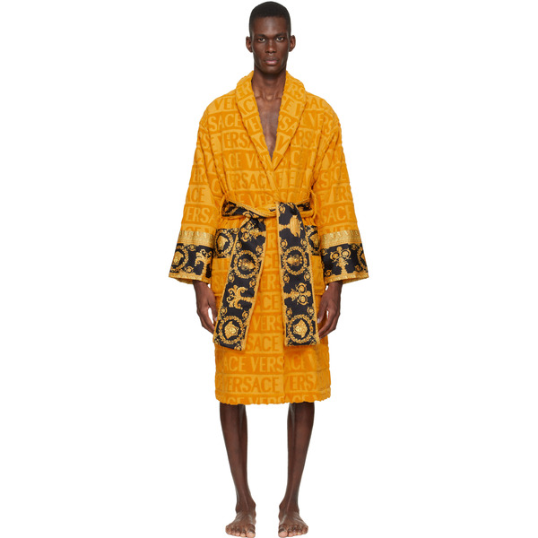  Versace Yellow 'i Heart Baroque' Bathrobe 