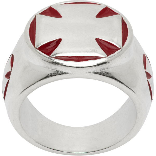  Vetements Biker Cross Signet Ring 