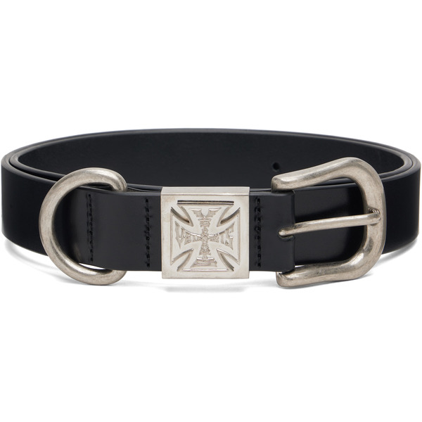  Vetements Black Biker Logo Cross Id Belt 