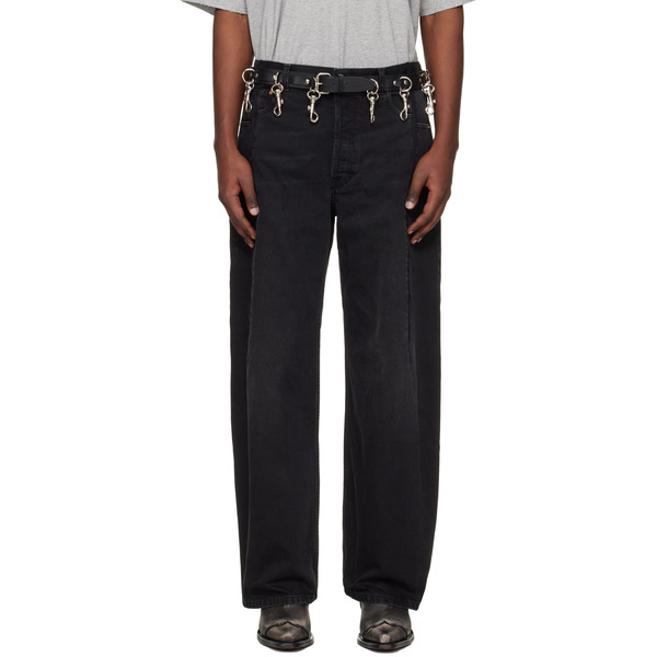  Vetements Black Cut Jeans 