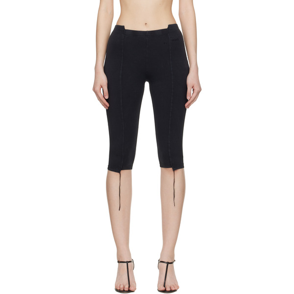  Vetements Black Cut-up Capri Trousers 