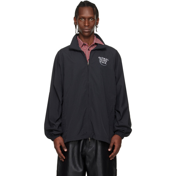  Vetements Black 'global Mf' Jacket 