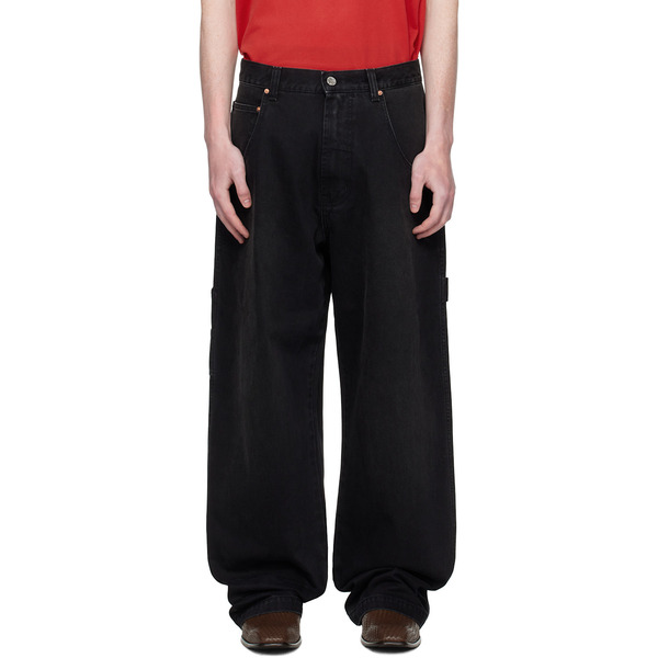  Vetements Black Hip-hop Jeans 