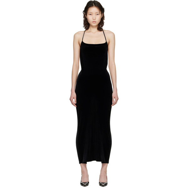  Vetements Black Installed Leggings Maxi Dress 