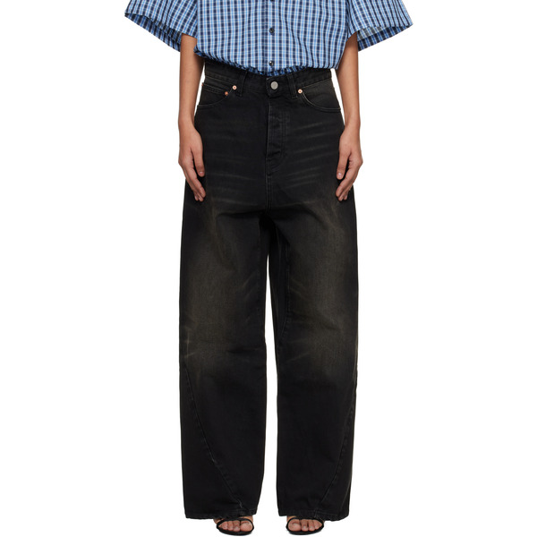  Vetements Black Spiral Jeans 