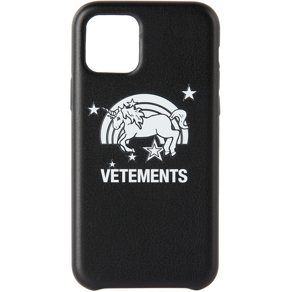  Vetements Black Unicorn Iphone 11 Pro Case 