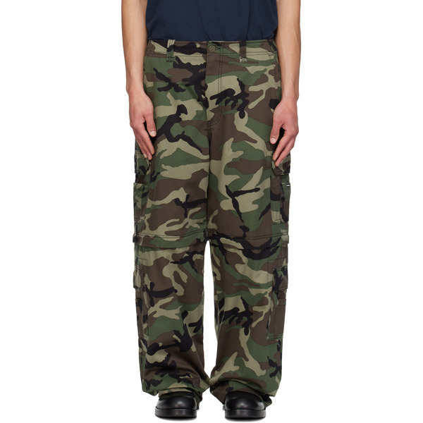  Vetements Green Camo Cargo Pants 